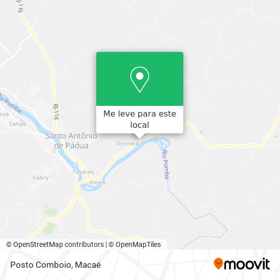 Posto Comboio mapa