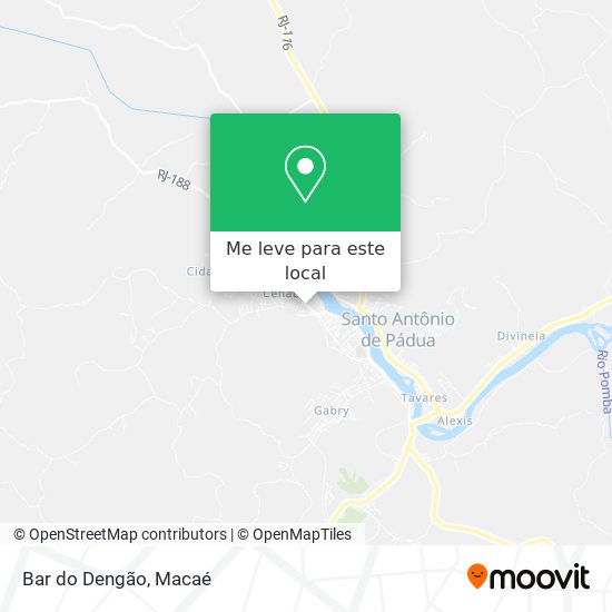 Bar do Dengão mapa