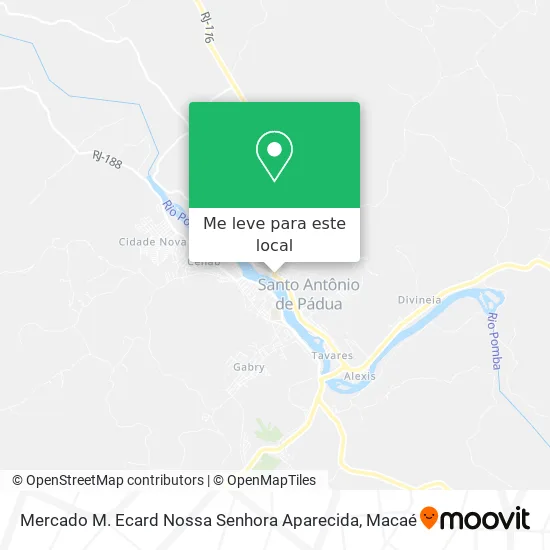 Mercado M. Ecard Nossa Senhora Aparecida mapa