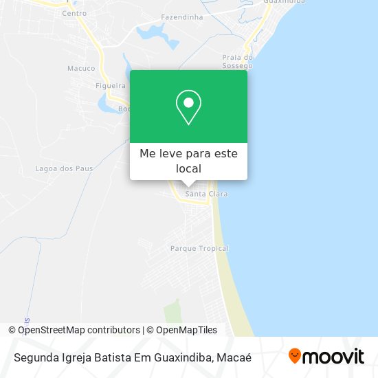Segunda Igreja Batista Em Guaxindiba mapa