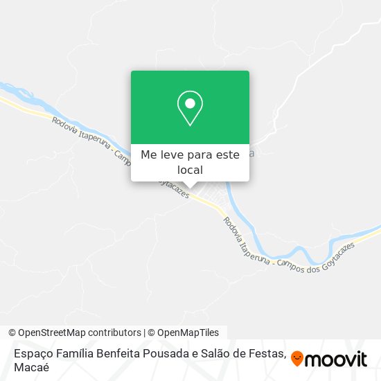 Espaço Família Benfeita Pousada e Salão de Festas mapa