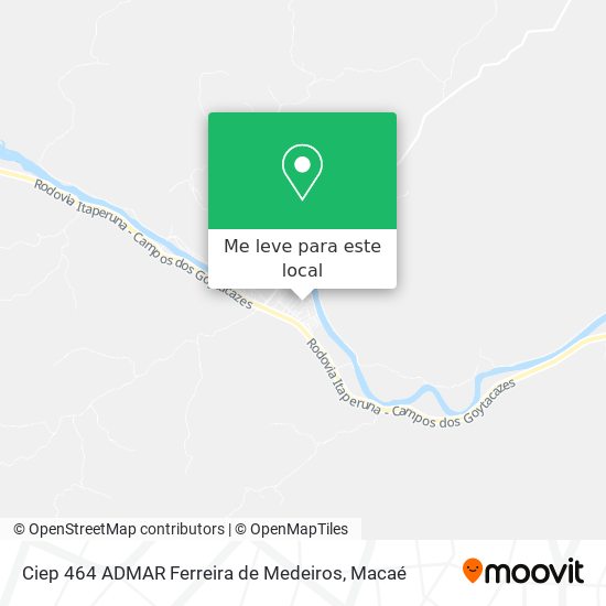 Ciep 464 ADMAR Ferreira de Medeiros mapa