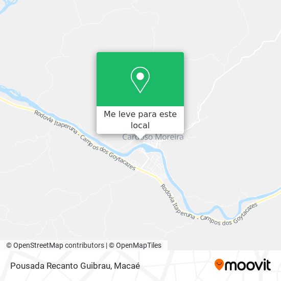 Pousada Recanto Guibrau mapa