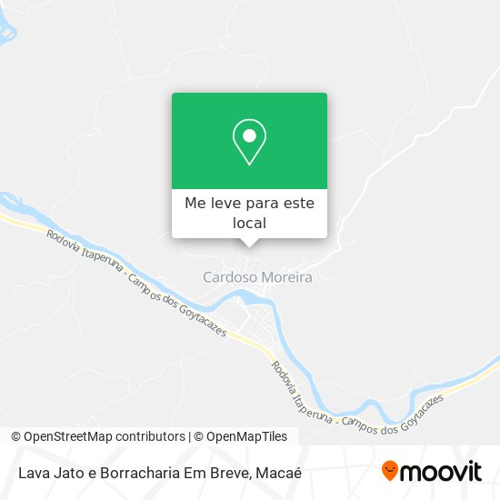 Lava Jato e Borracharia Em Breve mapa