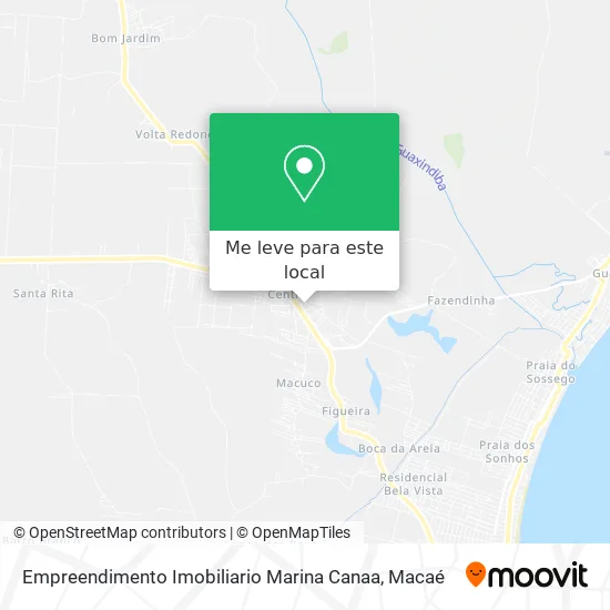 Empreendimento Imobiliario Marina Canaa mapa