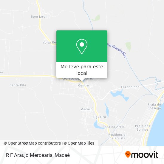R F Araujo Mercearia mapa