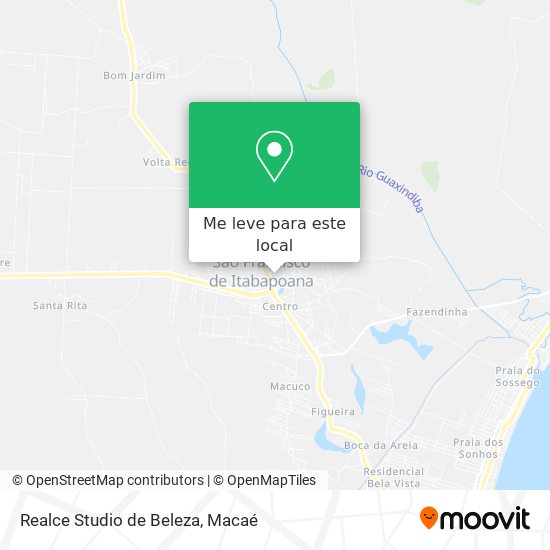 Realce Studio de Beleza mapa