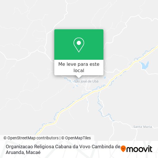 Organizacao Religiosa Cabana da Vovo Cambinda de Aruanda mapa