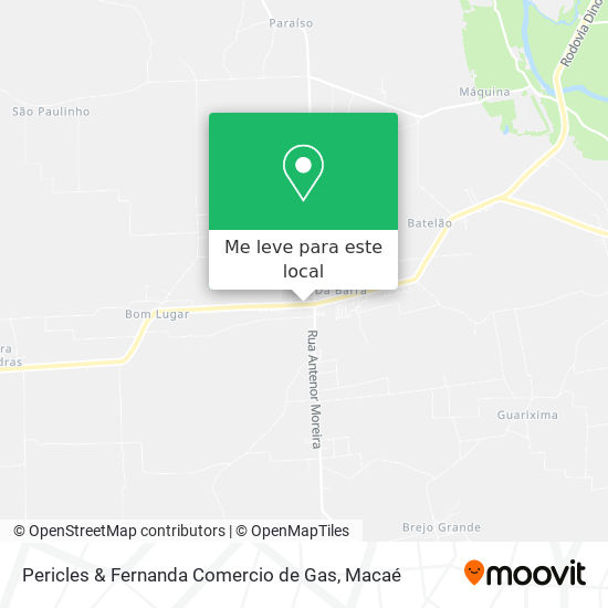 Pericles & Fernanda Comercio de Gas mapa
