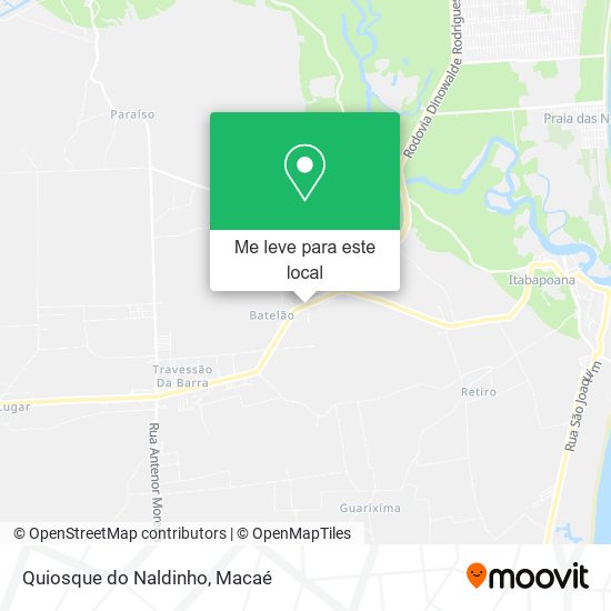 Quiosque do Naldinho mapa