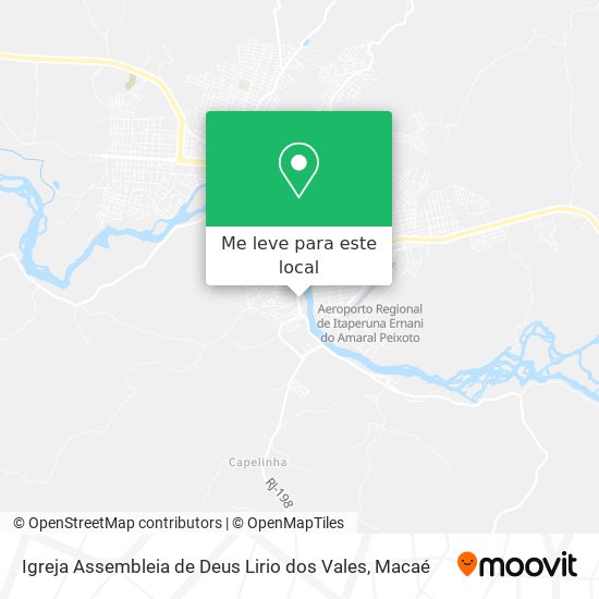 Igreja Assembleia de Deus Lirio dos Vales mapa