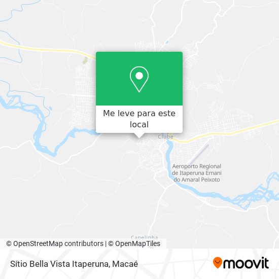 Sítio Bella Vista Itaperuna mapa