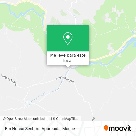 Em Nossa Senhora Aparecida mapa
