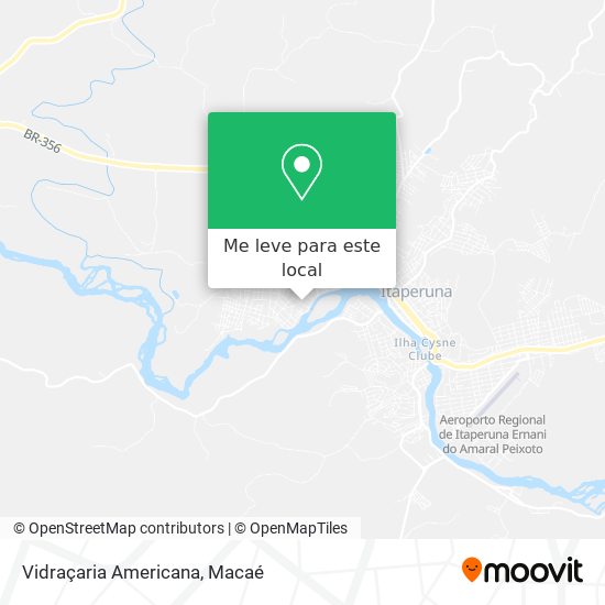 Vidraçaria Americana mapa