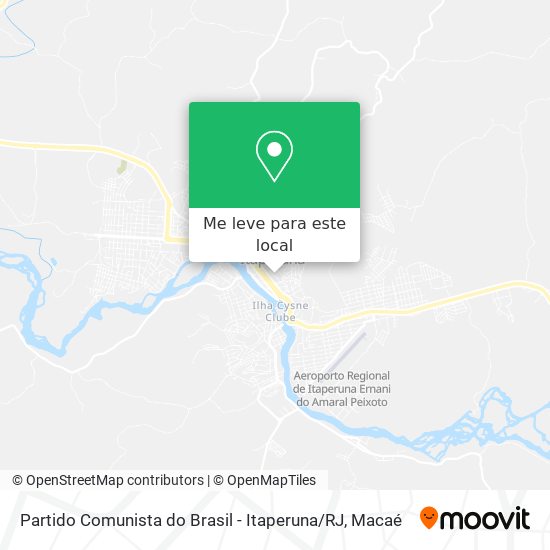 Partido Comunista do Brasil - Itaperuna / RJ mapa