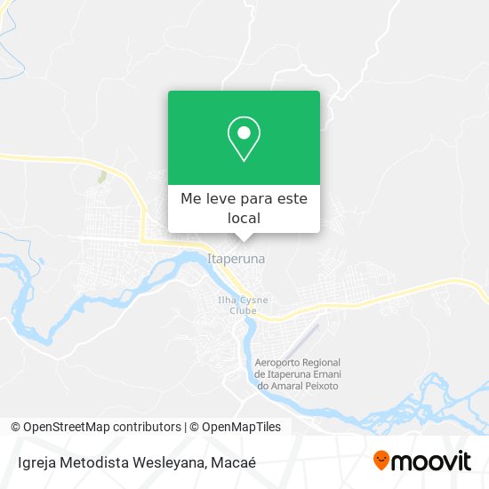 Igreja Metodista Wesleyana mapa