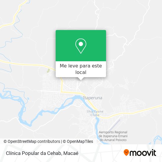 Clínica Popular da Cehab mapa