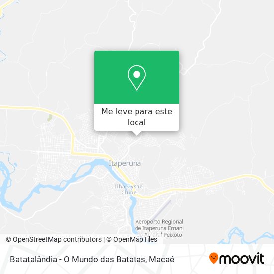 Batatalândia - O Mundo das Batatas mapa