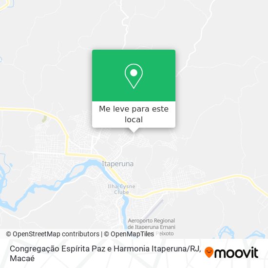 Congregação Espírita Paz e Harmonia Itaperuna / RJ mapa
