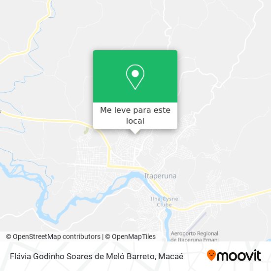 Flávia Godinho Soares de Meló Barreto mapa