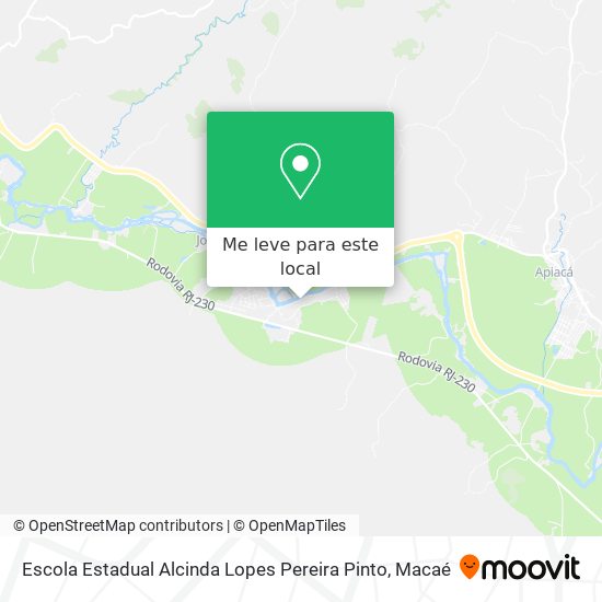 Escola Estadual Alcinda Lopes Pereira Pinto mapa