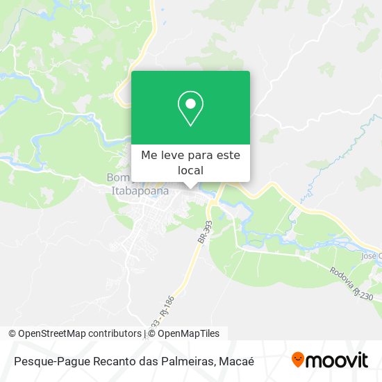 Pesque-Pague Recanto das Palmeiras mapa