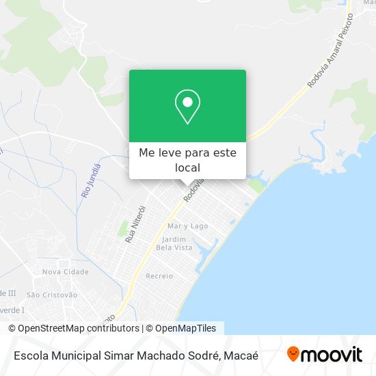 Escola Municipal Simar Machado Sodré mapa