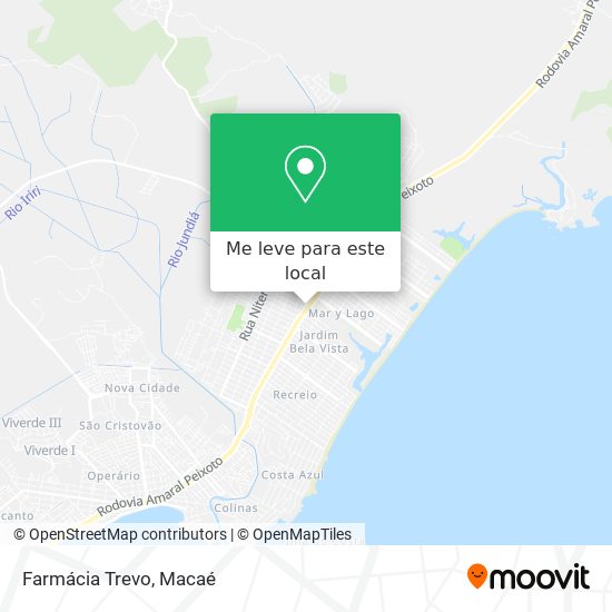 Farmácia Trevo mapa