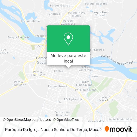 Paróquia Da Igreja Nossa Senhora Do Terço mapa