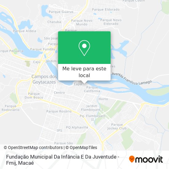 Fundação Municipal Da Infância E Da Juventude - Fmij mapa