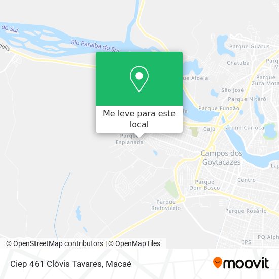 Ciep 461 Clóvis Tavares mapa