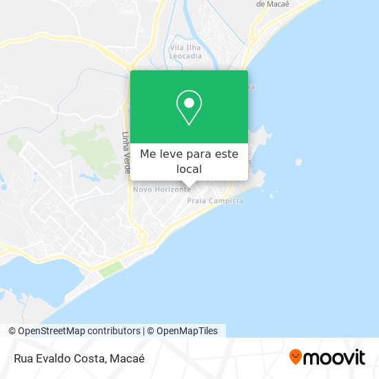 Rua Evaldo Costa mapa