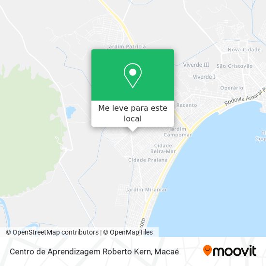 Centro de Aprendizagem Roberto Kern mapa