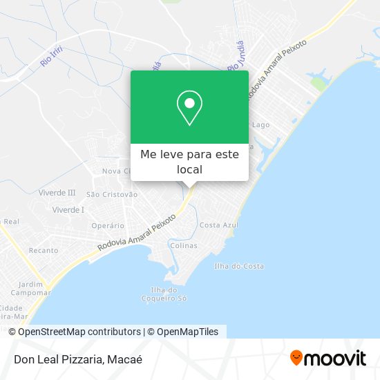 Don Leal Pizzaria mapa
