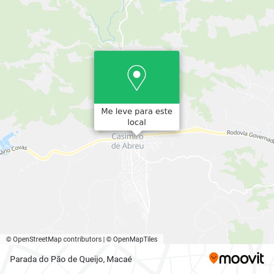 Parada do Pão de Queijo mapa