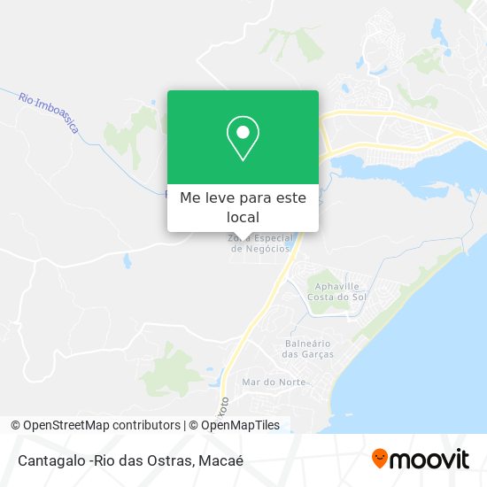 Cantagalo -Rio das Ostras mapa