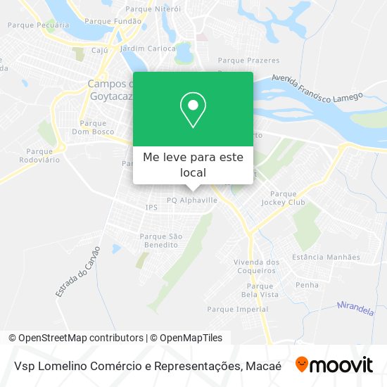 Vsp Lomelino Comércio e Representações mapa