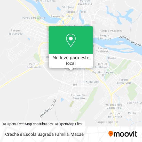 Creche e Escola Sagrada Família mapa