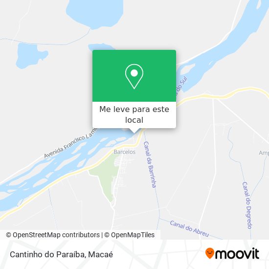Cantinho do Paraíba mapa