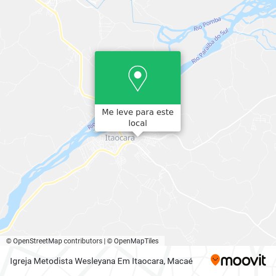 Igreja Metodista Wesleyana Em Itaocara mapa