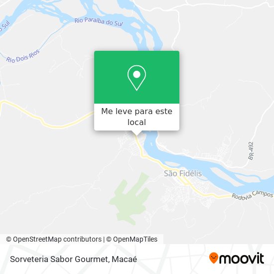 Sorveteria Sabor Gourmet mapa