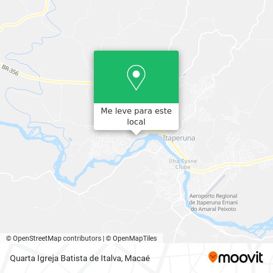 Quarta Igreja Batista de Italva mapa