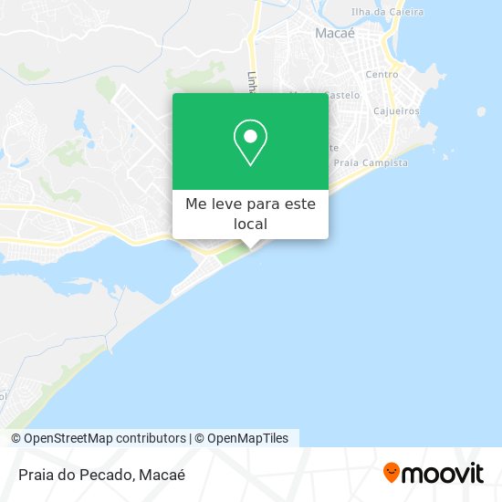 Praia do Pecado mapa