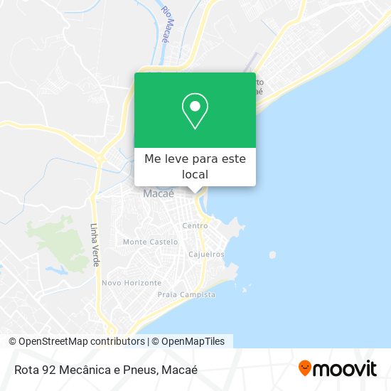 Rota 92 Mecânica e Pneus mapa