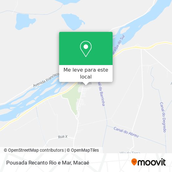 Pousada Recanto Rio e Mar mapa
