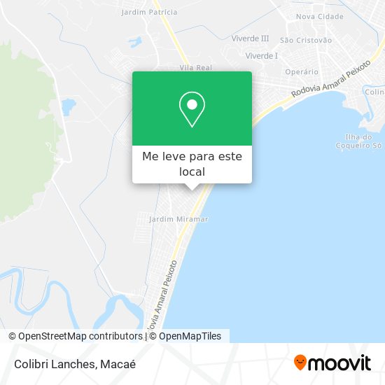 Colibri Lanches mapa