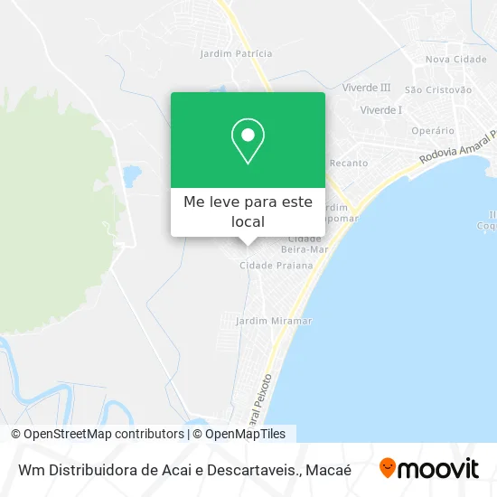 Wm Distribuidora de Acai e Descartaveis. mapa