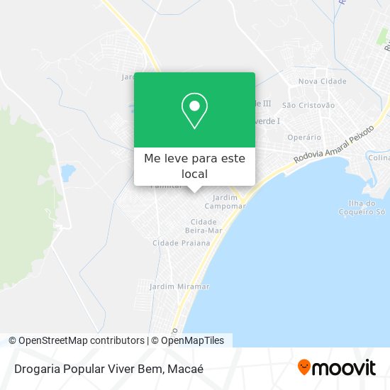 Drogaria Popular Viver Bem mapa