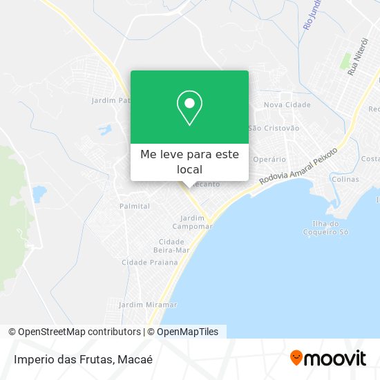 Imperio das Frutas mapa