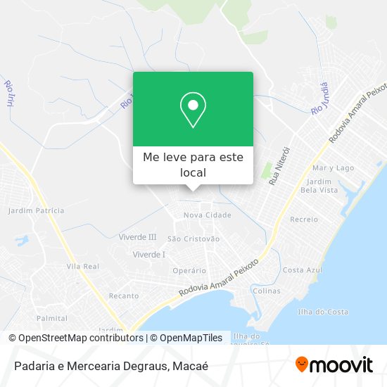 Padaria e Mercearia Degraus mapa